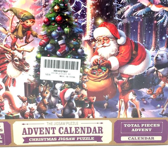 Christmas Advent Calendar Holiday 1008 Jigsaw Puzzle 24 Days Boxes Sealed - Picture 5 of 5
